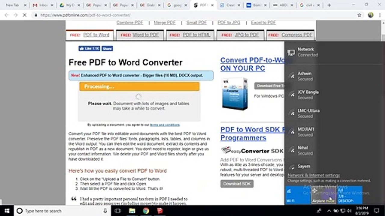 pdf to word converter