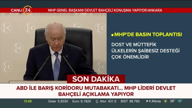 Devlet Bahçeli gündemi değerlendiriyor