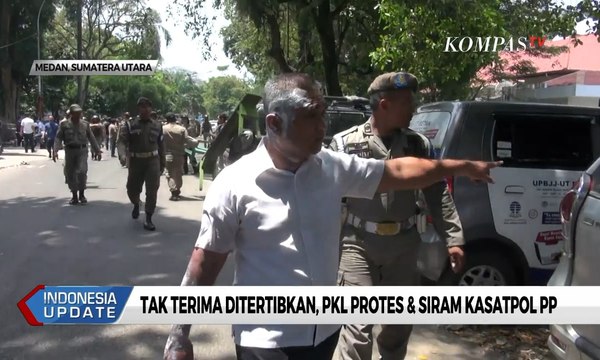 Tak Terima Ditertibkan, PKL Protes & Siram Kasatpol PP dengan Air Panas