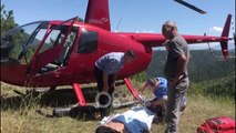 RTV Ora - Pukë, humbi 4 ditë në mal, helikopteri VIVA i shpëton jetën