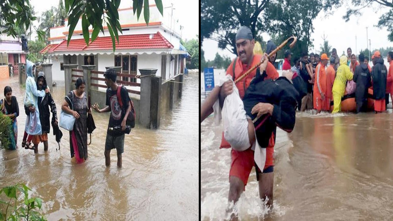 కేరళలో ఇళ్లలోకి నీరు వరద నీరు || Many Areas In Kelara Badly Effected Due To Rains || Oneindia