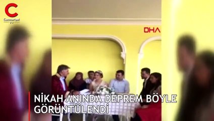 Depreme nikahta yakalandılar