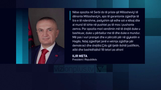 Meta thirrje opozitës: Zgjedhjet e vetmja zgjidhje - News, Lajme - Vizion Plus