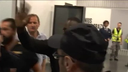 Recibimiento por todo lo alto de los tifosi del Inter a Lukaku