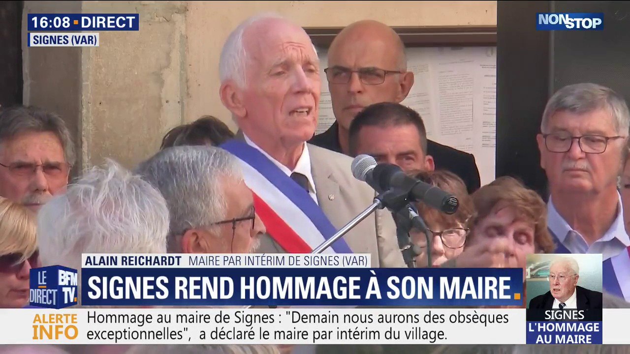 Signes: "Aujourd'hui, les citoyens se sont rassemblés pour rendre hommage à Jeannot" (maire par intérim)