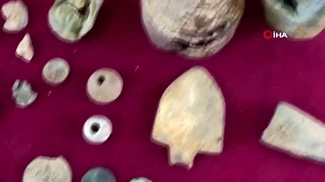 Tekirdağ'da Roma ve Bizans dönemlerine ait 135 parça tarihi eser ele geçirildi
