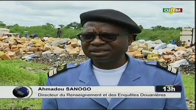 ORTM - Plusieurs produits alimentaires et des tonnes de drogues saisies et détruis par la douane Malienne