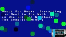 About For Books  Everything You Need to Ace Math in One Big Fat Notebook: The Complete Middle