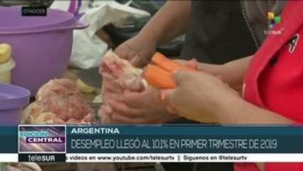 Trabajadores marchan contra modelo de exclusión de Macri