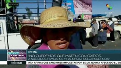 Perú:nueva represión contra campesinos que rechazan proyecto Tía María