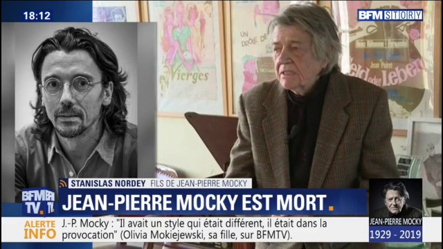 Selon Stanislas Nordey, le fils de Jean-Pierre Mocky, son père était triste de ne pas être plus reconnu