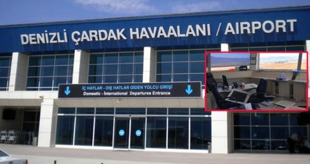 Denizli'de yaşanan 6 büyüklüğündeki deprem, Çardak Havalimanında birçok noktada yıkıma neden oldu