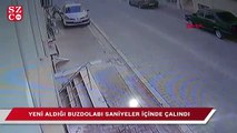 Esenyurt'ta yeni aldığı buzdolabı saniyeler içinde çalındı