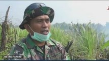 Perjuangan Serda Jamil Padamkan Karhutla di Riau