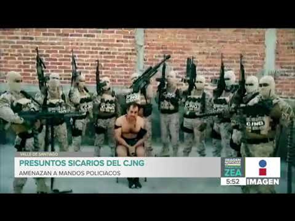 Presuntos sicarios del CJNG amenazan a mandos policiacos | Noticias con Francisco Zea