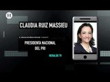 Claudia Ruiz Massieu acepta regresar 50% de las prerrogativas del PRI para 2020