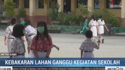 Kebakaran Lahan Ganggu Kegiatan Sekolah