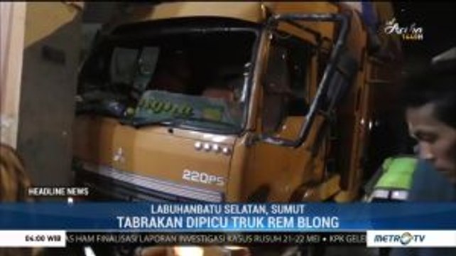 Tabrakan Beruntun di Kota Pinang, 6 Orang Luka-luka