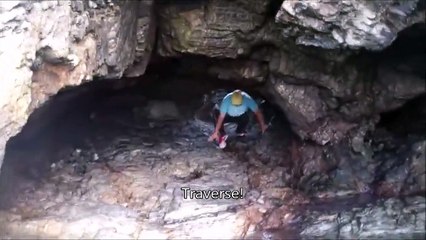 Il entre dans une grotte mais va vite en sortir... Insectes en colère
