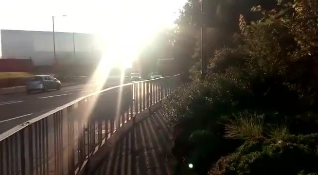 Bus and motorbike crash Sunderland