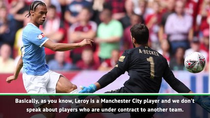 Bayern sorry Sane is injured but won't speak on transfer
