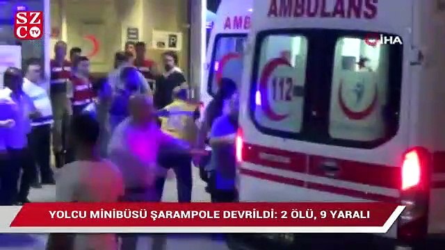 Siirt’te minibüs şarampole devrildi