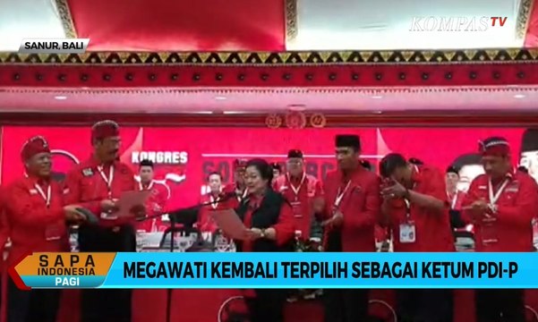 Kongres V PDIP, Megawati Kembali Terpilih Sebagai Ketum PDI-P