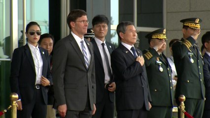 에스퍼, 국방부 도착...한미 국방장관 회담 시작 / YTN