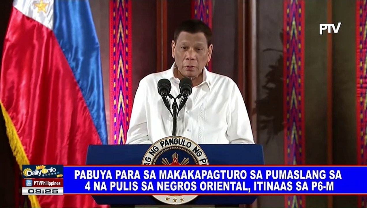 Pabuya para sa makakapagturo sa pumaslang sa 4 na pulis sa Negros Oriental, itinaas sa P6-M