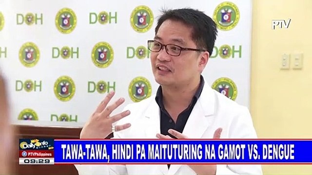 Tawa-Tawa, hindi pa maituturing na gamot vs dengue