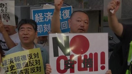 [취재N팩트] 총리관저 앞 '反 아베' 함성...아베는 듣고 있었다! / YTN