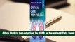 [Read] Critical Care Nephrology  For Full