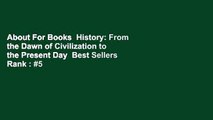 About For Books  History: From the Dawn of Civilization to the Present Day  Best Sellers Rank : #5