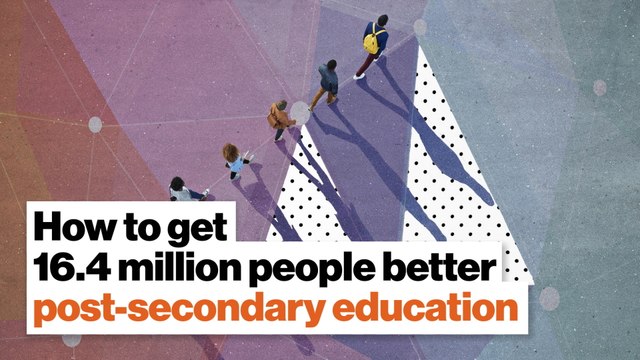Getting 16.4 million people better post-secondary education? Lumina Foundation has a plan for that.