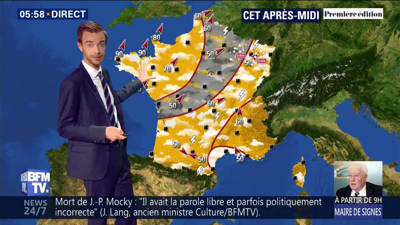 Un peu de pluie et des vents forts au programme de ce vendredi