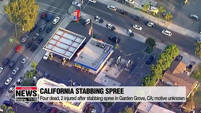 Four dead, 2 injured after stabbing spree near LA