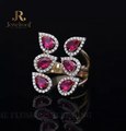 Buy The Flush Feuille Ring from Jewelroof.com by R S Bafna Jewellers
