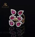 Buy The Flush Feuille Ring from Jewelroof.com by R S Bafna Jewellers