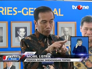 Presiden Tandatangani Perpres Pengembangan Mobil Listrik