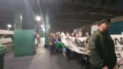 Protesters tell Serco to get 'out of Glasgow'