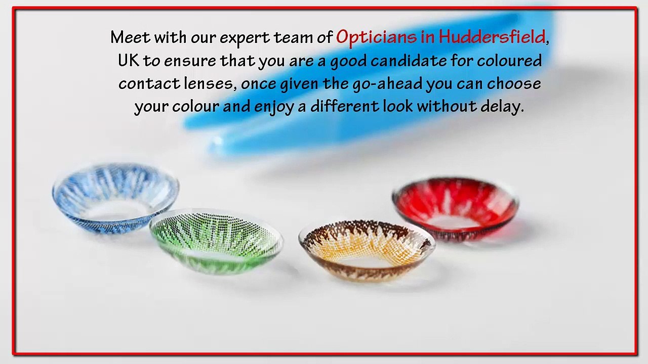 Coloured Contact Lenses At Oakes Opticians