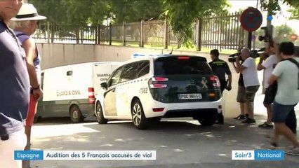 Les cinq Français accusés de viol en Espagne ont été auditionnés