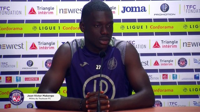 Confiants pour cette première journée à Brest , la conférence de presse de Jean-Victor Makengo avant Brest/TFC