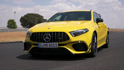 Mercedes-AMG A 45 S 4MATIC+ Design in Sun yellow