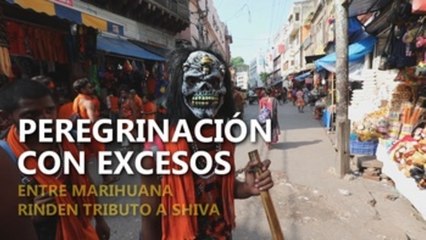 Colocados de marihuana, millones de hindúes rinden tributo al dios de los excesos