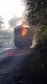 Ostia Antica, in fiamme autobus 04