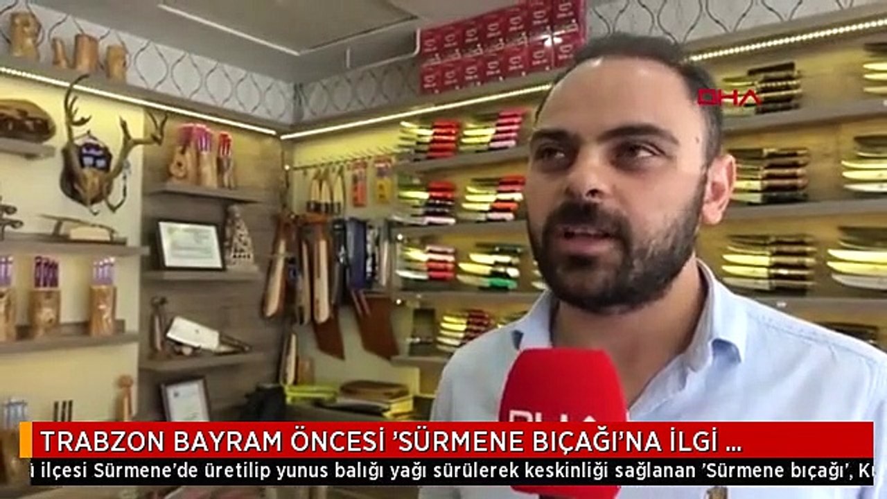 TRABZON BAYRAM ÖNCESİ 'SÜRMENE BIÇAĞI'NA İLGİ ARTTI