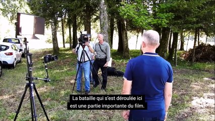 Tournage d’un documentaire sur la 7e armée dans la forêt de Parroy
