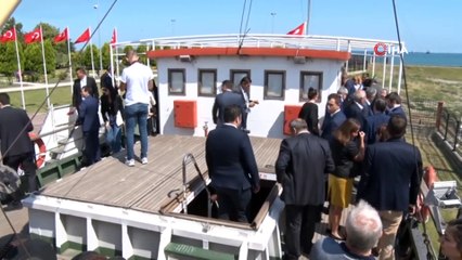 Bakan Çavuşoğlu ve Büyükelçiler 'Bandırma Vapuru'nu Gezdi