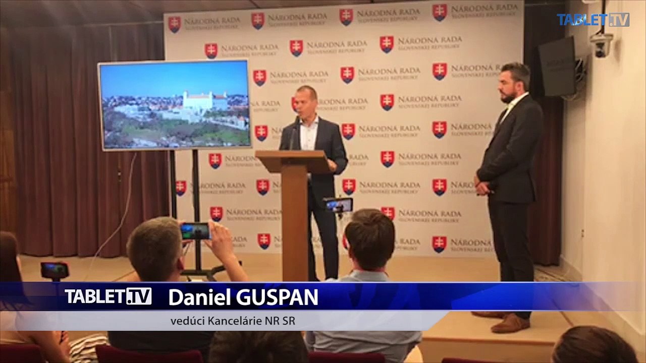 ZÁZNAM: Brífing vedúceho Kancelárie Národnej rady SR Daniela Guspana